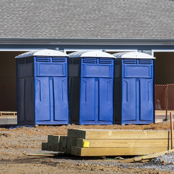 what is the maximum capacity for a single portable restroom in Schuyler